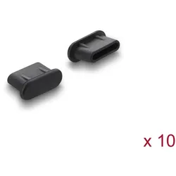 DELOCK Staubschutz für USB-C Buchse 10 St Silikon schwarz