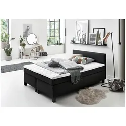 Sun garden, Boxspringbett, BX 1480 Philly Boxspringbett Holzwerkstoff/Stoff mit Federkernmatratze (180 x 200 cm)