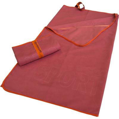 Sporthandtuch DYCKHOFF "Mikrofaser Sporttuch", rot (marsala), B:80cm L:180cm, Microfaser, Obermaterial: 90% Polyester, 10% Polyamid, Handtücher, auch als 2er Set erhätlich