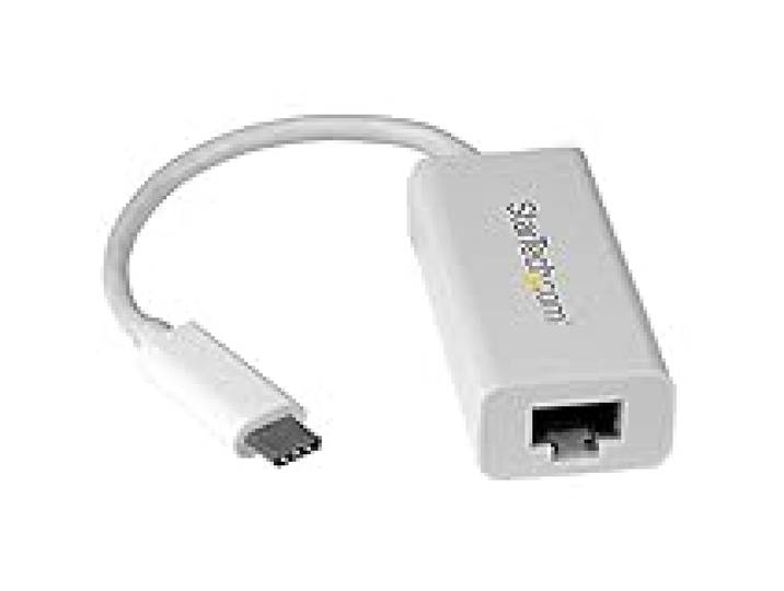 StarTech Adaptateur USB-C vers Gigabit Ethernet, Convertisseur RJ45, Blanc