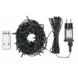 Idena 12x Lichterkette 200 LED warmweiß und weiß 8h Timer 27,9m