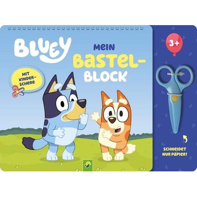 Bluey Mein Bastelblock mit kindersicherer Schere, Gebundene Ausgabe von , Schwager & Steinlein, 978-3-8499-5085-9