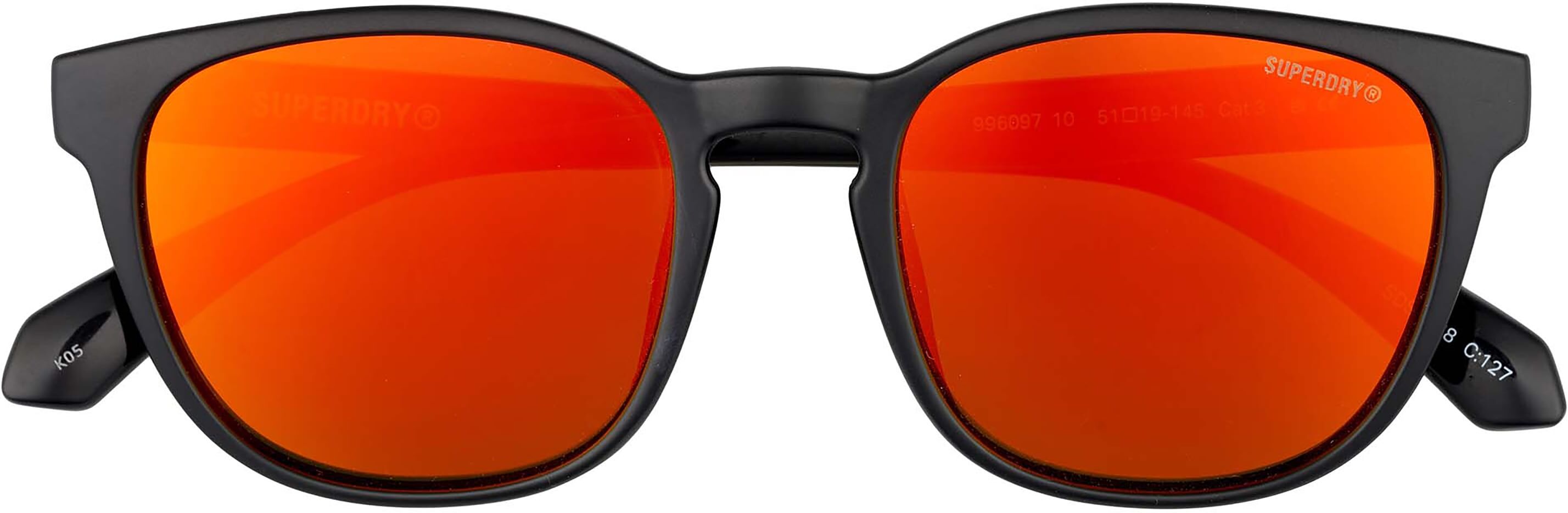 Sonnenbrille SUPERDRY "Modell 996097", Herren, schwarz, matt, Sonnenbrillen Sonnenbrille, Form Karree/Soft, Logoschriftzug auf Bügel, Injectionfassung schwarz Einheitsgröße