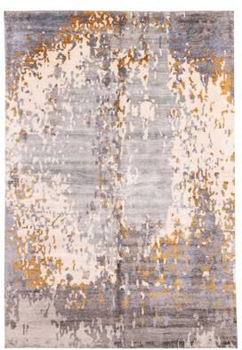 ECARPETGALLERY Hand-knotted Legacy Grey Silk Rug - 6'7 x 9'10