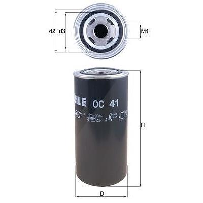 Mahle Hydraulikfilter, Automatikgetriebe [Hersteller-Nr. OC41]