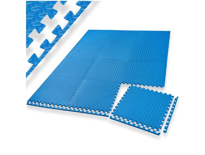 Set van 12 beschermingsmatten - blauw