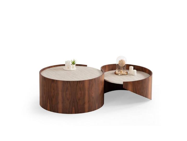 JulietHome Wohnzimmertisch Atlantis (Set, 2er-Set), Steinoptik