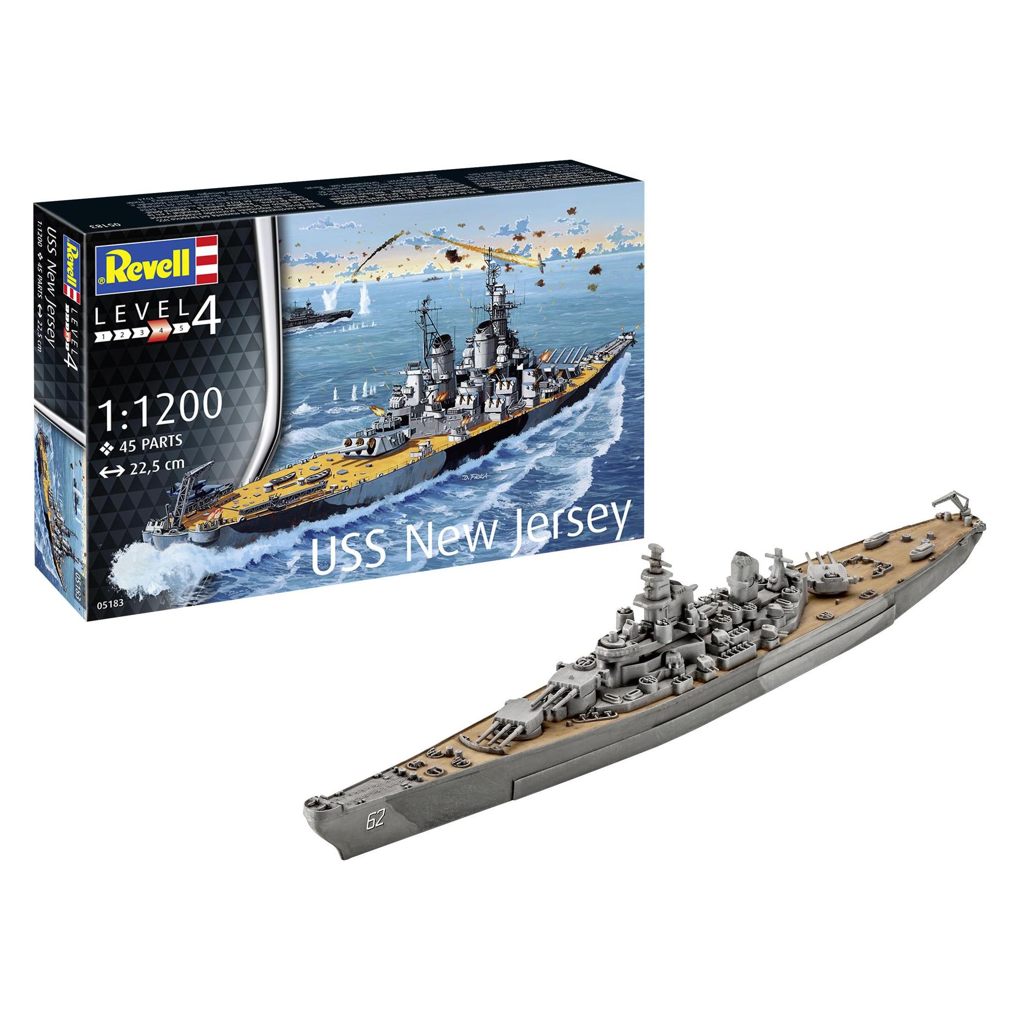 Revell Starter Kit Battleship USS New Jersey (75183)