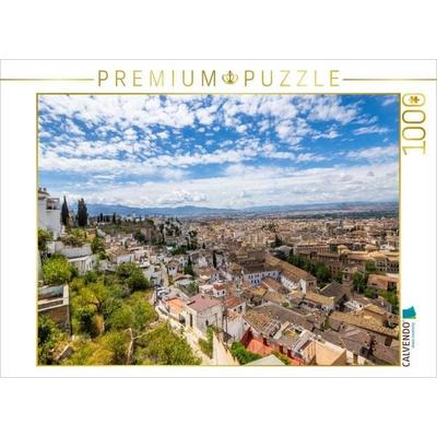 CALVENDO Puzzle Der Blick auf die Altstadt Granada | 1000 Teile Lege-Größe 64x48cm Foto-Puzzle für glückliche Stunden, Sonstige von , Calvendo Puzzle
