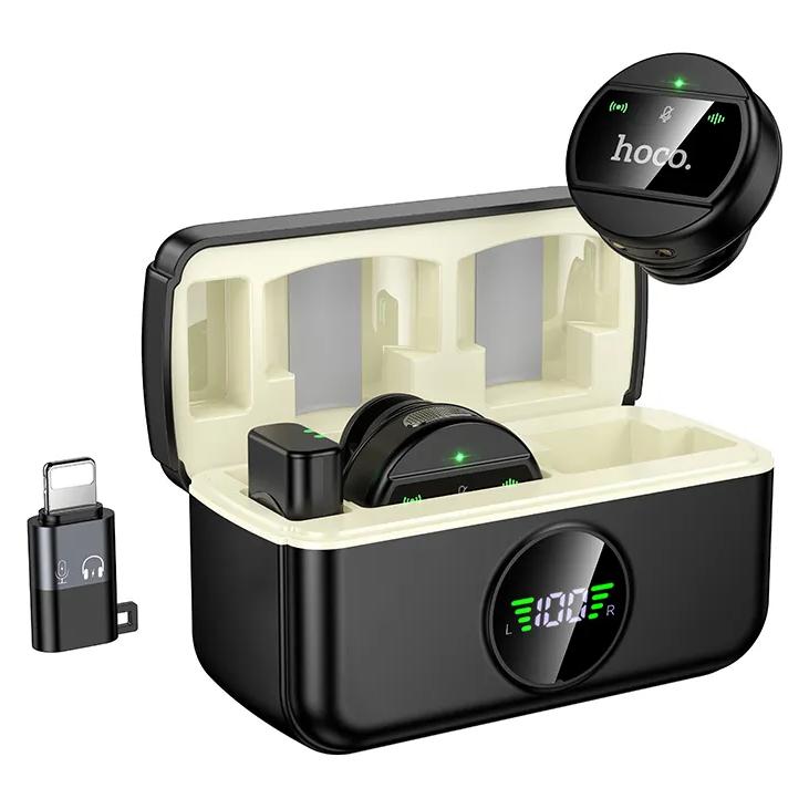 Hoco Other Computer Accessory Wireless microphones 2in1 Lightning / USB C L22 black (64604818)