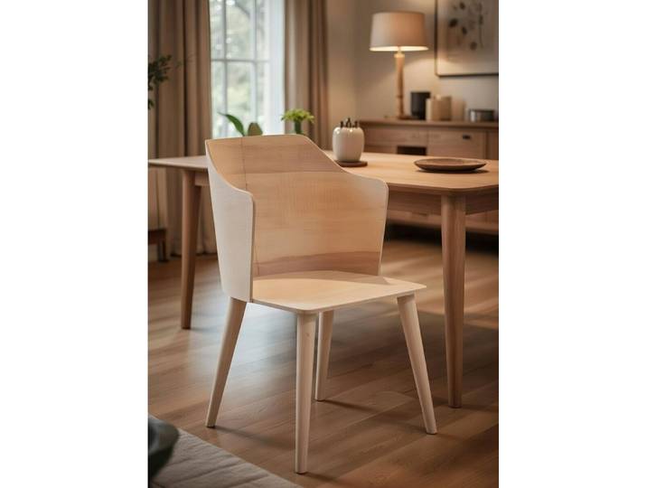 JVmoebel Esszimmerstuhl Ergonomischer Holzstuhl für optimalen Sitzkomfort