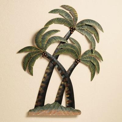 Touch of Class Coco Palm Tree Metal Wall Sculpture