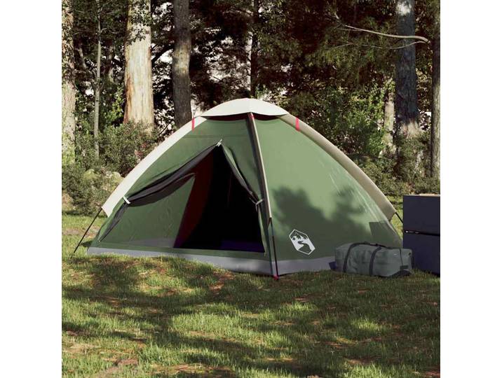 vidaXL Kuppel-Campingzelt 2 Personen Grün Wasserdicht