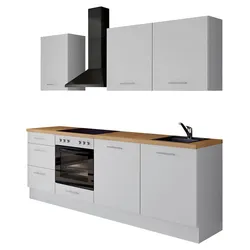 Küchenblock IBZ ohne Geräte ca. 230 cm Weiß