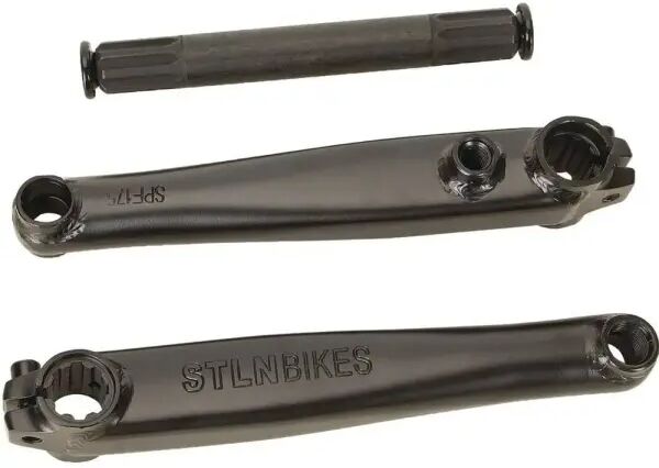 Stolen Mob V4 3-Piece 8-Spline BMX Crank (170mm - Schwarz)