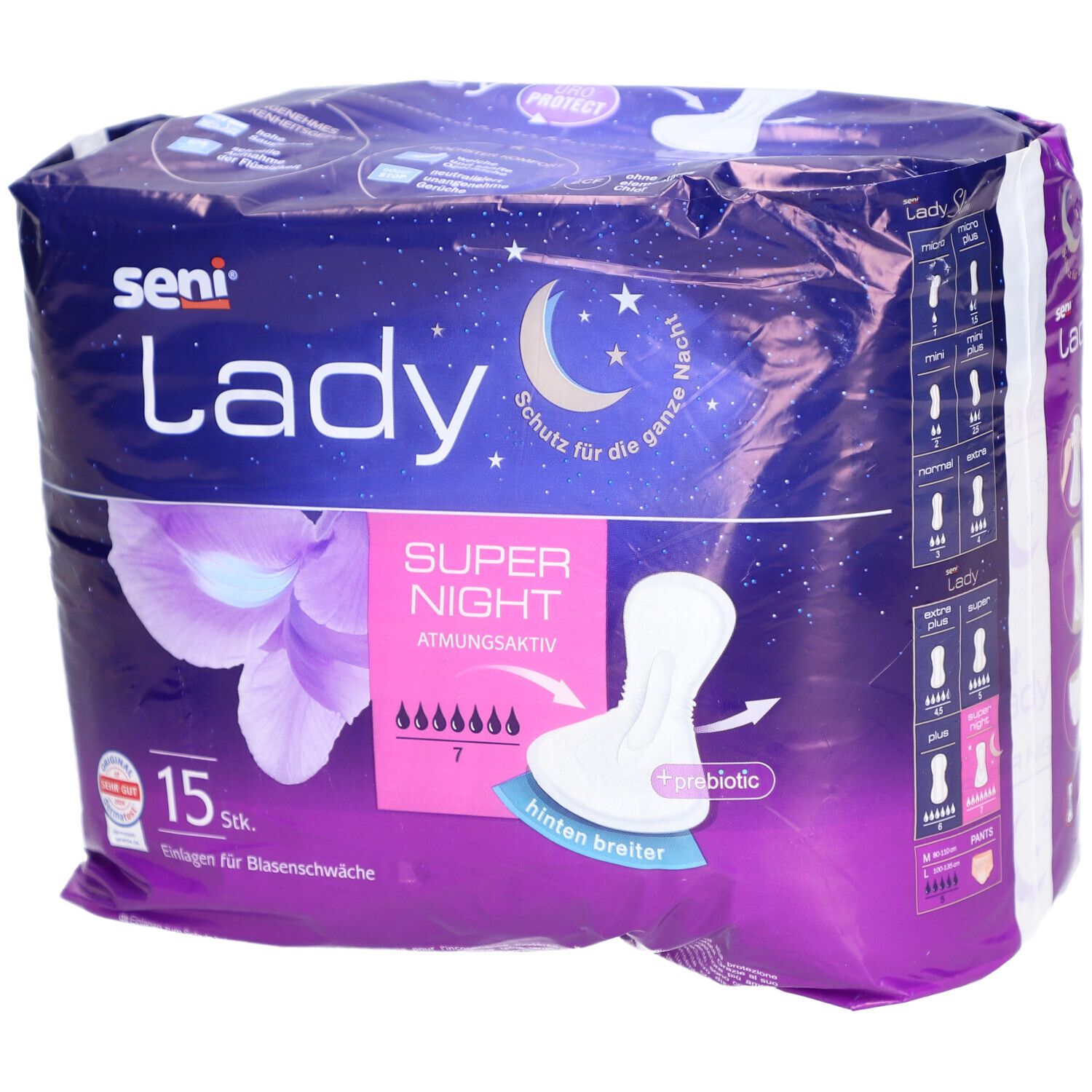 Seni Lady Inkontinenzeinlage super night 15 St Binden