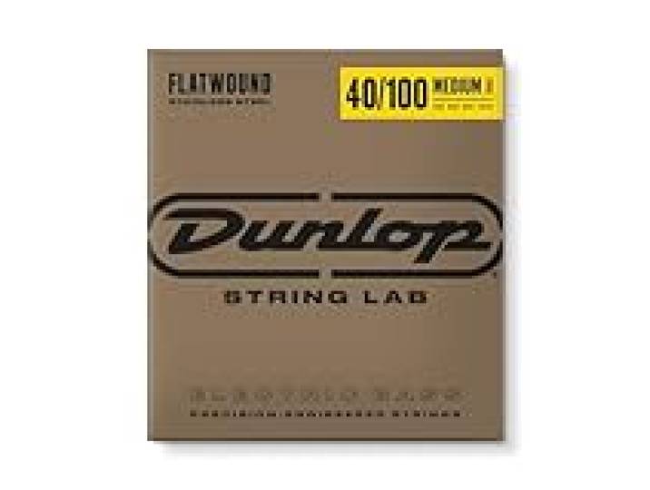 Jim Dunlop Jeu de 4 cordes plates pour basse 40/100 (DBFS40100M)