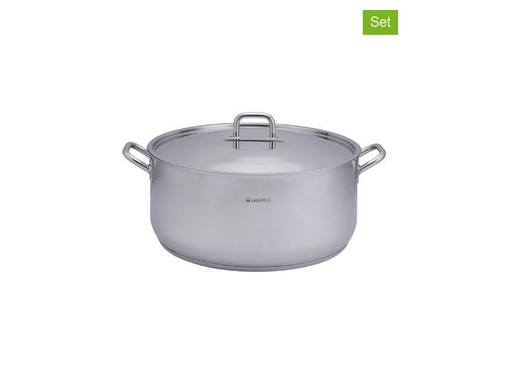 Laguiole 2tlg. Kochtopf in Silber - Ø 50 cm