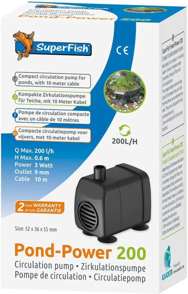 SuperFish Pondpower 200 vijverpomp