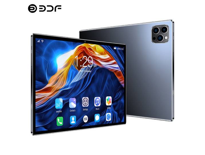 Nouvelle tablette Android BDF 10,1 pouces, Octa Core, 4 Go + 64 Go de ROM, double SIM, appels téléphoniques 3G, 5000 mAh, Google Android 13.0