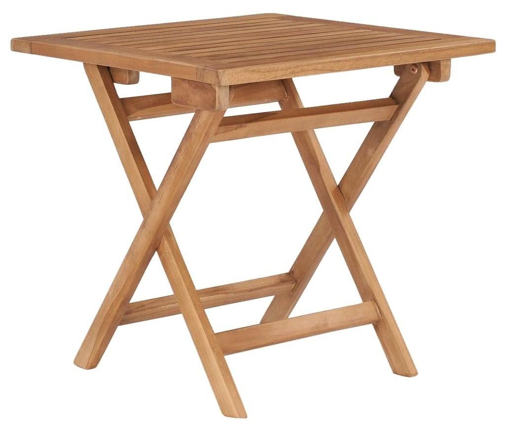 Inklapbare tuintafel van massief teakhout