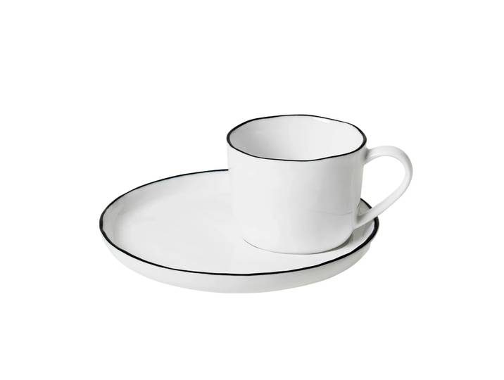 Broste Copenhagen Tasse et soucoupe Salt petit, 5 cm