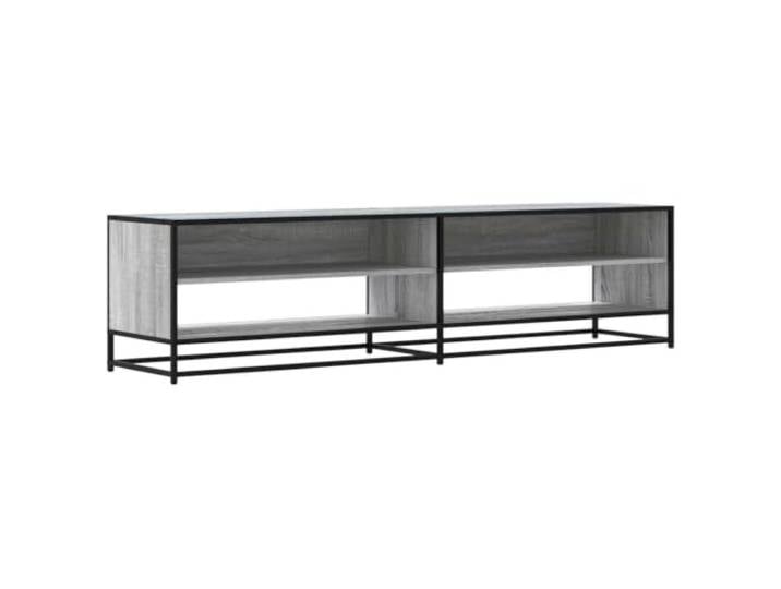Helloshop26 TV-Möbel, industriell, praktisch, mit großem Stauraum, 180,5 x 40 x 46 cm, aus Holz, Grau, 02_0055620