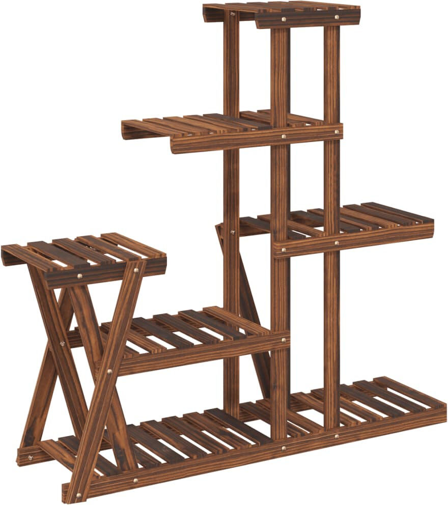 Dakota Fields Atiana Plant Stand Carbonised brown 96cm H