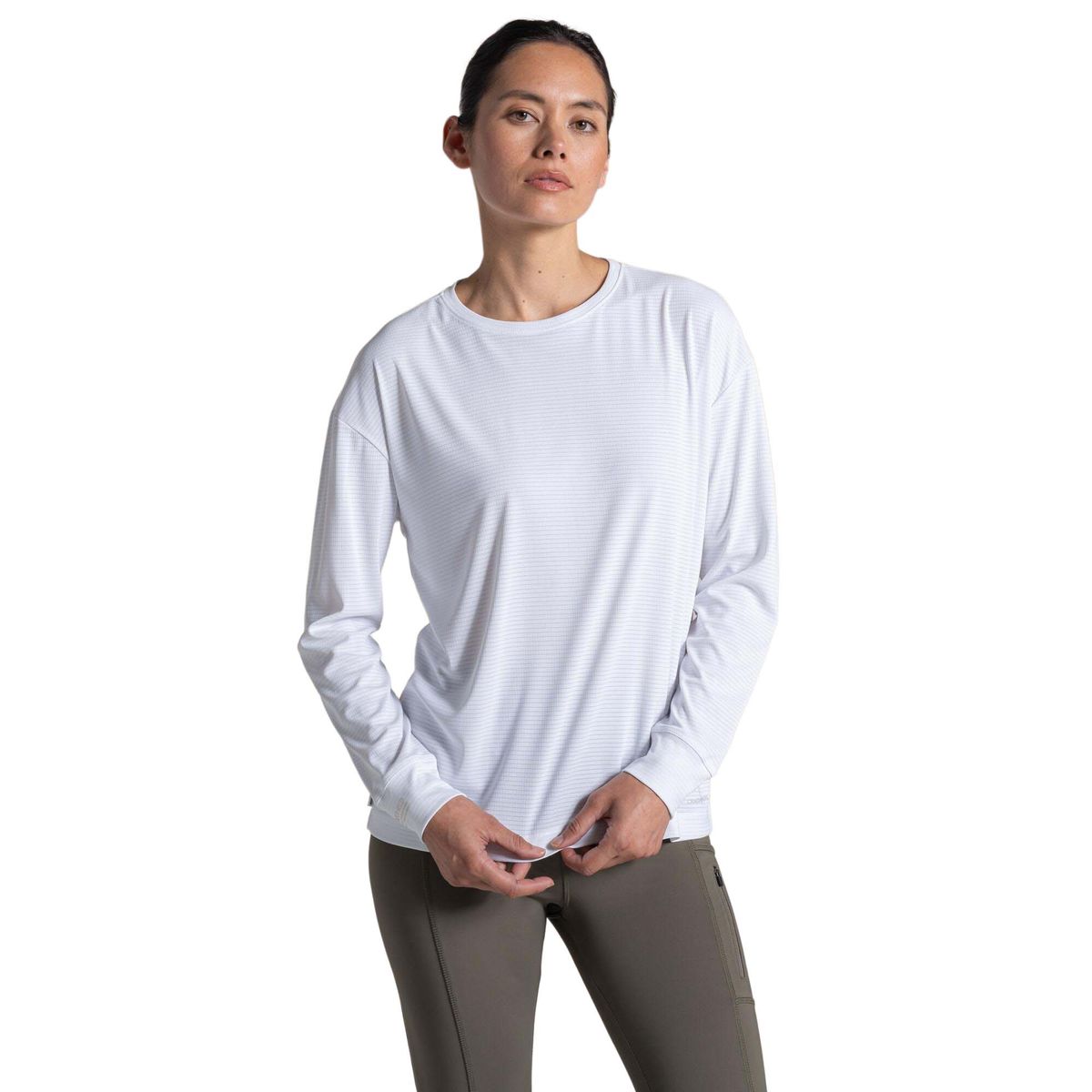 Craghoppers Nosilife Solarshield+ Long Sleeved T-shirt white (900) 42 CWT1410 900 16L