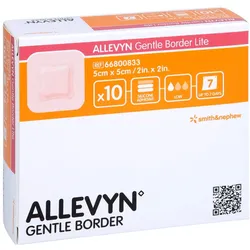 Allevyn Gentle Border Lite 5x5 cm Schaum 10 St