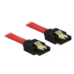 DELOCK SATA 6Gb/s Kabel rot, gerade/gerade Bu/Bu 0.5m