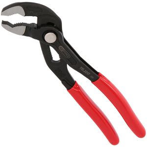 KS-Tools Wasserpumpenzange 115.2017, mit Druckknopf-Einstellung, Griffe isoliert, 189 mm