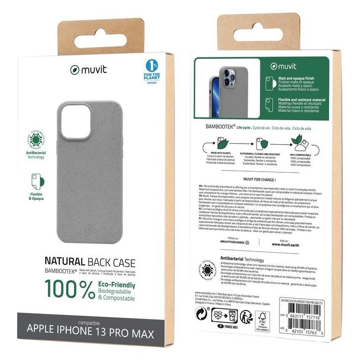 Muvit For Change Coque Bambootek Pebble Iphone 13 Pro Max (Apple iPhone 13 Pro Max) (MCBKC0239)