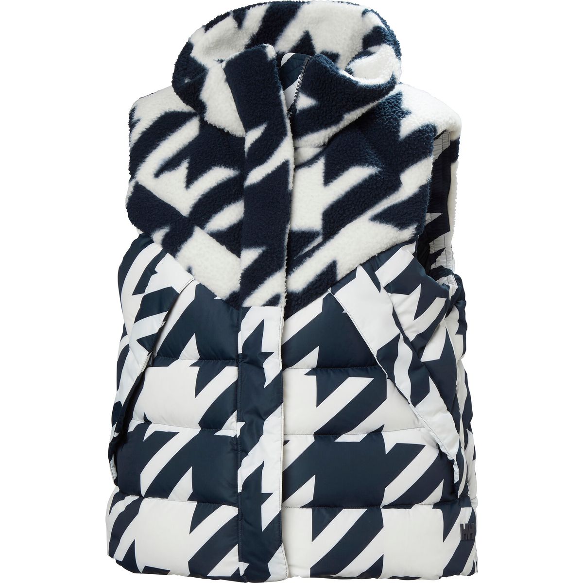 Helly Hansen W Bliss Down Vest navy houndstooth aop (597) M 54460_597-M