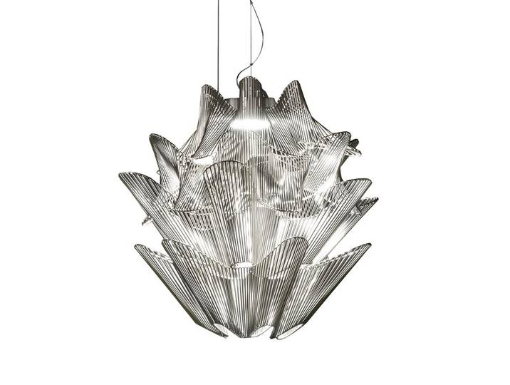 TERZANI lampe à suspension MOIRÉ (Nickel, gradateur DALI - Métal)