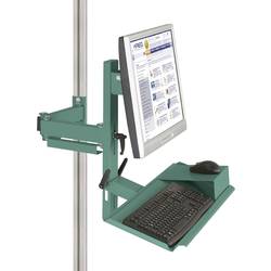 Manuflex ZB8287.0001 Ergonomie Monitorträger für CANTOLAB und ALU mit Tastatur- und Mausfläche, VESA-Adapter 75 mm