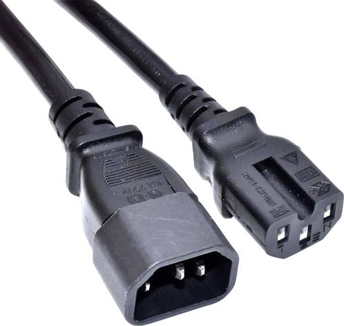 Akyga Strom Anschlusskabel 3m Schwarz