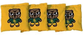Skip's Garage Baylor University Bears Tokyodachi Yellow Cornhole Bags