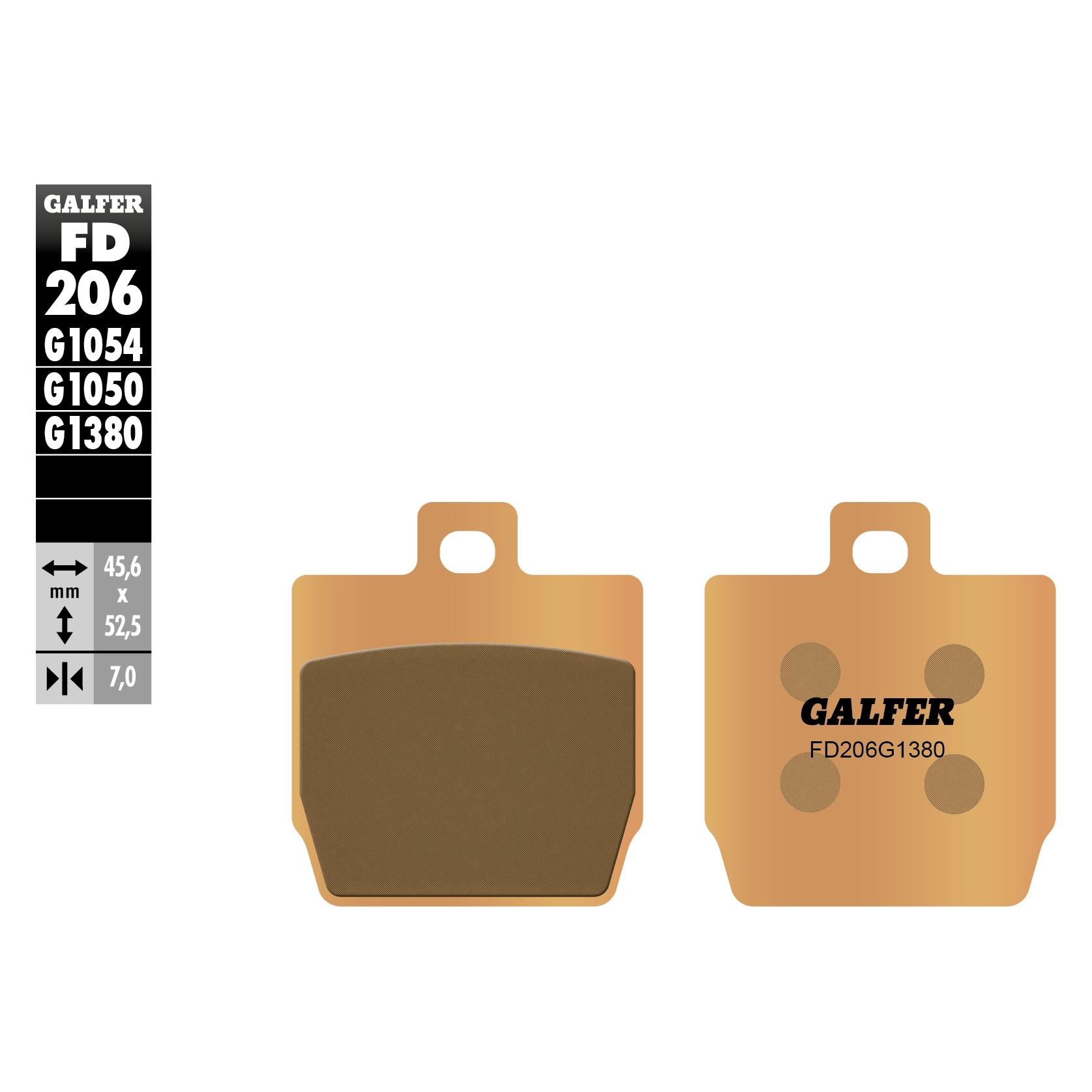 Galfer Bike G1380 FD206 (Sintermetall) (FD206G1380)