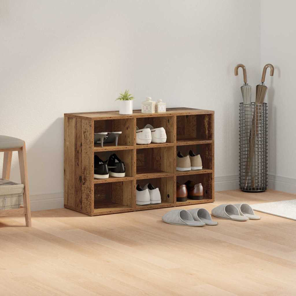 Latitude Run Shoe Cabinet Old Wood 9