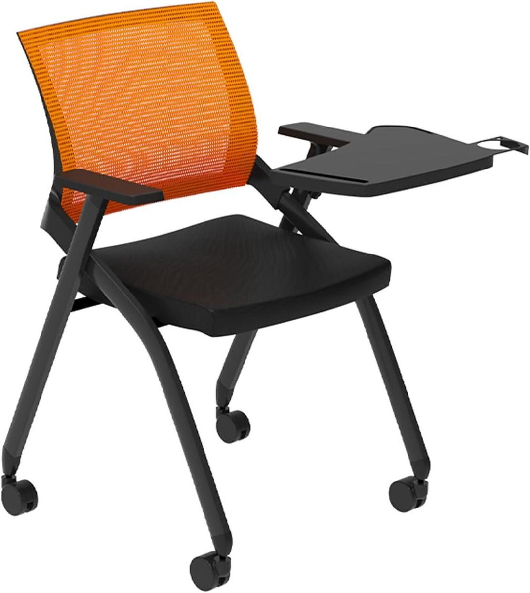 Opvouwbare Bureaustoel Oranje - Ergonomische Klapstoel voor Thuis en Kantoor - Maximaal 177 kg