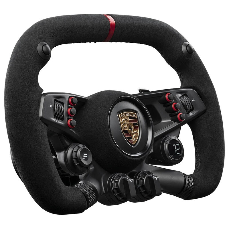 Fanatec CSL Elite Porsche Vision GT Lenkrad, Wildleder, OLED-Display, 310 mm Breite - schwarz