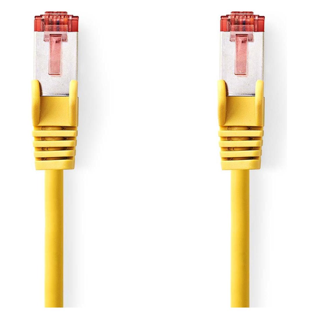 Nedis CAT6-Netzwerkkabel | RJ45 Stecker | RJ45 Stecker | S/FTP | 2.00 m | Rund | LSZH | Gelb | Label (S/FTP, CAT6, 2 m) (CCGL85221YE20)