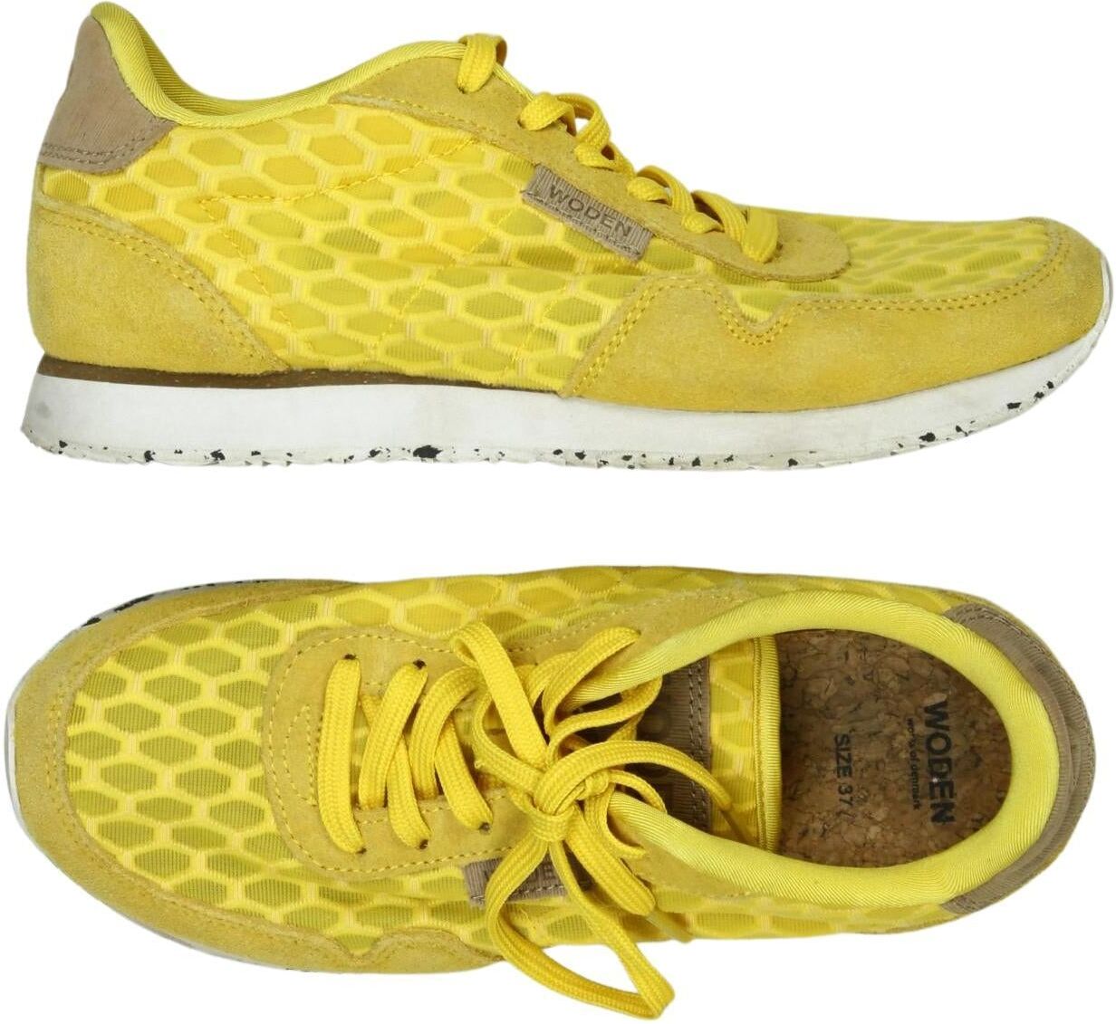 Woden Damen Sneaker, Gelb, Gr. EU 37, kein / Etikett - Second Hand