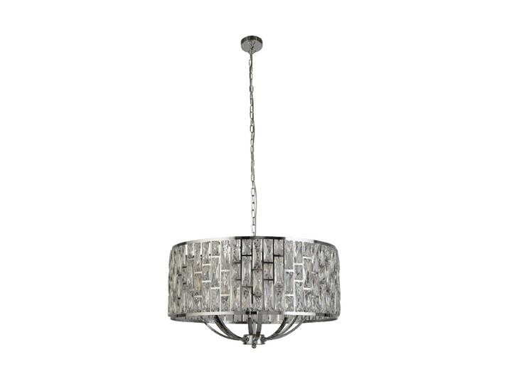 Dimmbare Design Pendellampe „Bijou“ Silber/Klar Silber, Klar Searchlight