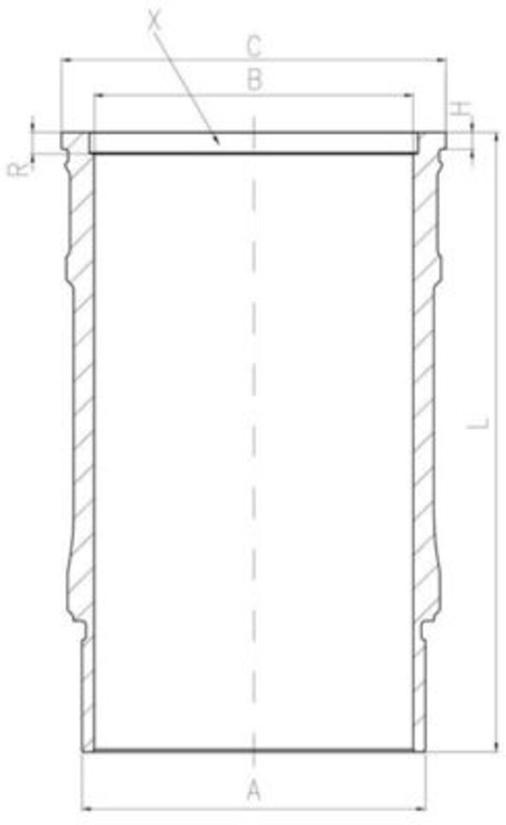 Mahle Camicia del cilindro 001 LW 00143 001