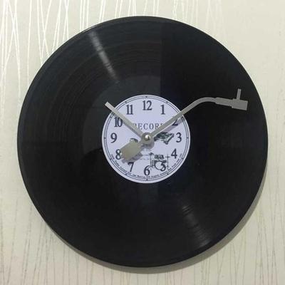 Everyday Crate Vintage Vinyl Record Wall Clock With Silent Movement Retro Music Decor white Numbers