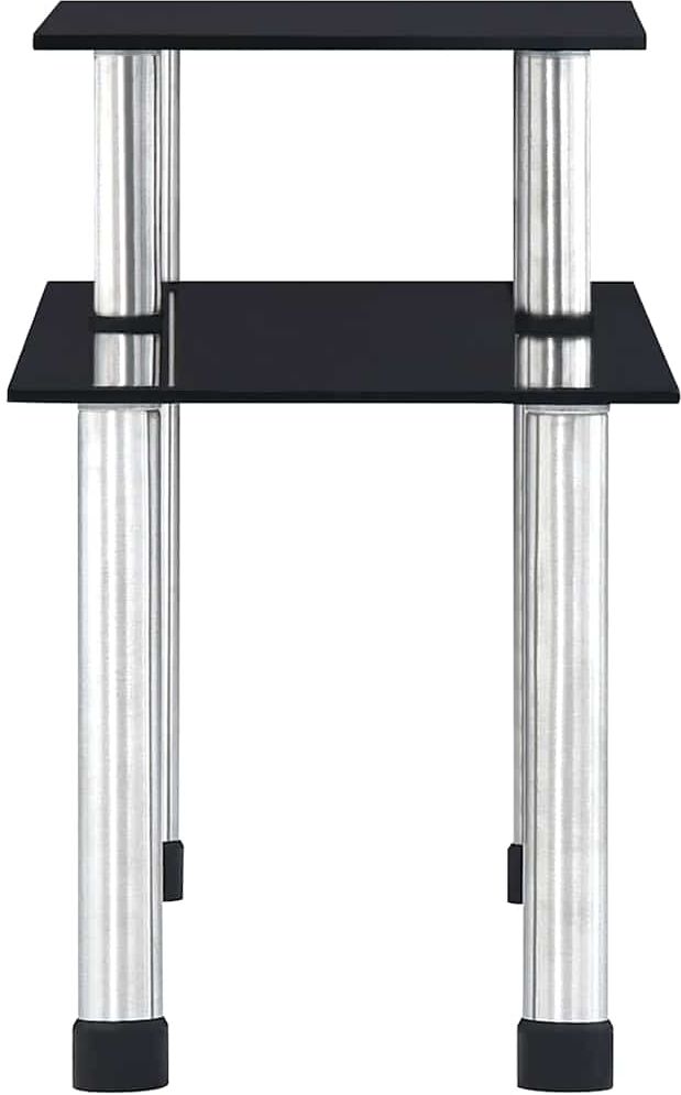 vidaXL Étagère de cuisine Noir 45x16x26 cm Verre trempé