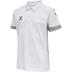 hummel LEAD Funktions-Poloshirt Kinder white 152