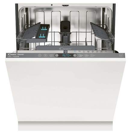 Candy RapidÓ CI 6C2F0PMA, Voll integriert, Standardgröße (60 cm), Anthrazit, 4 Ziffern, Zusammenklappbar, Doppelte Bewegung